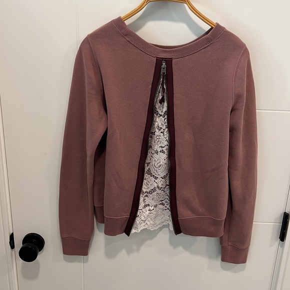 Abercrombie & Fitch long sleeve sweater with lace back size XS - Picture 9 of 10